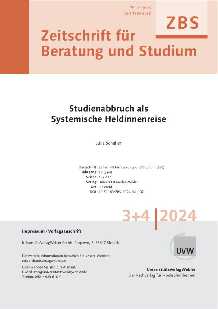 Studienabbruch als Systemische Heldinnenreise (ePaper)