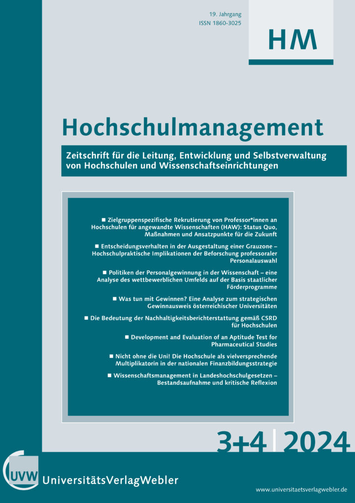 Hochschulmanagement - Ausgabe 2024|3+4
