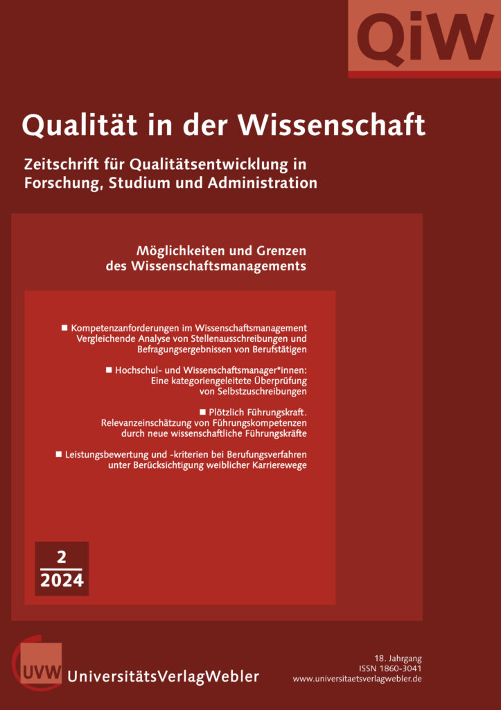 Qualität in der Wissenschaft - Ausgabe 2024|2