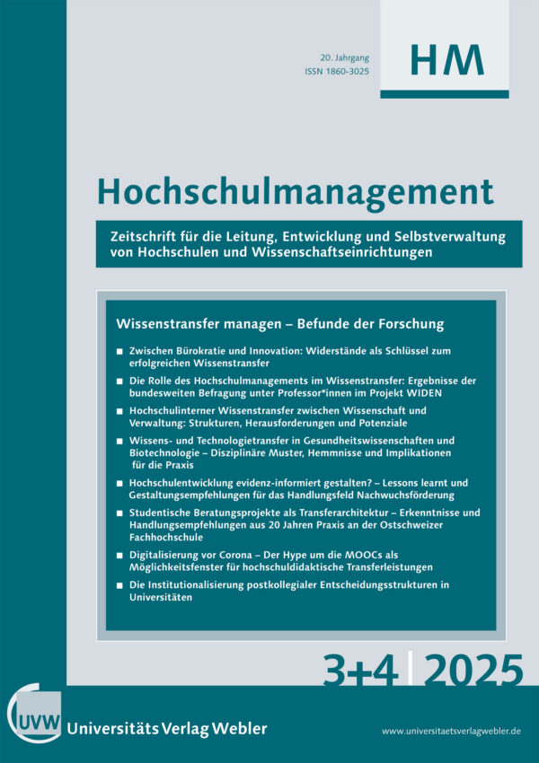Hochschulmanagement - Ausgabe 2025|3+4
