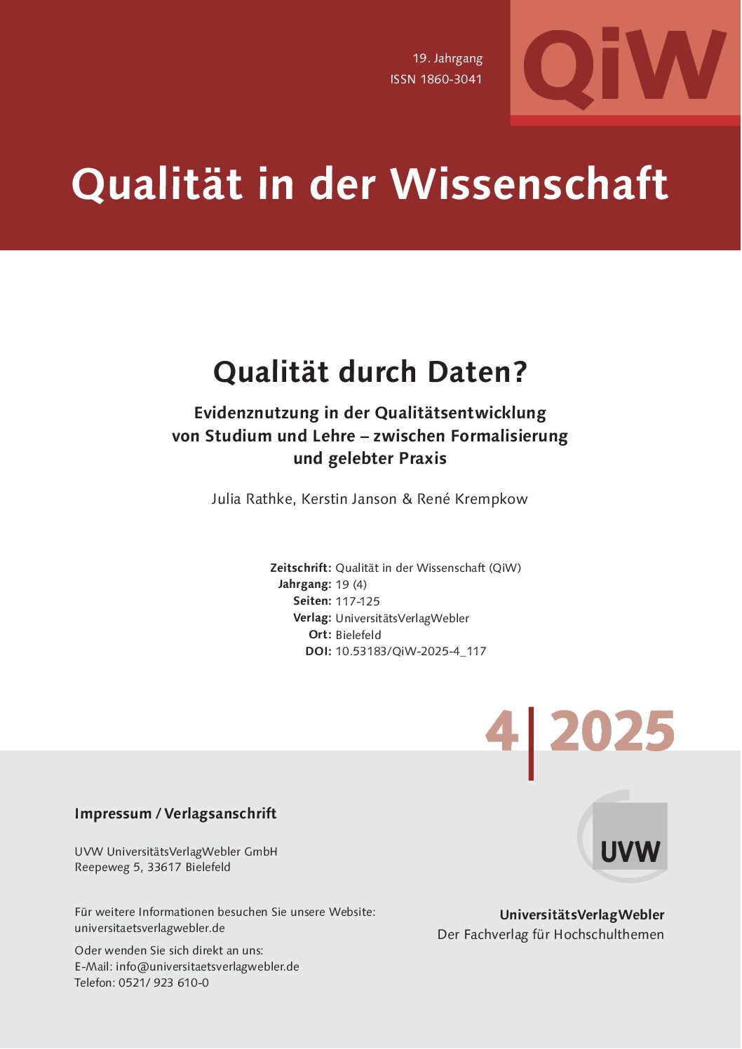 Qualität durch Daten? (ePaper)