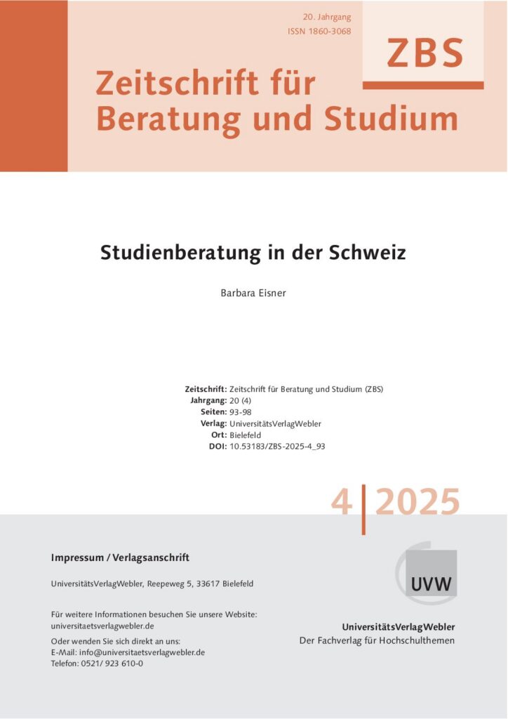Studienberatung in der Schweiz (ePaper)