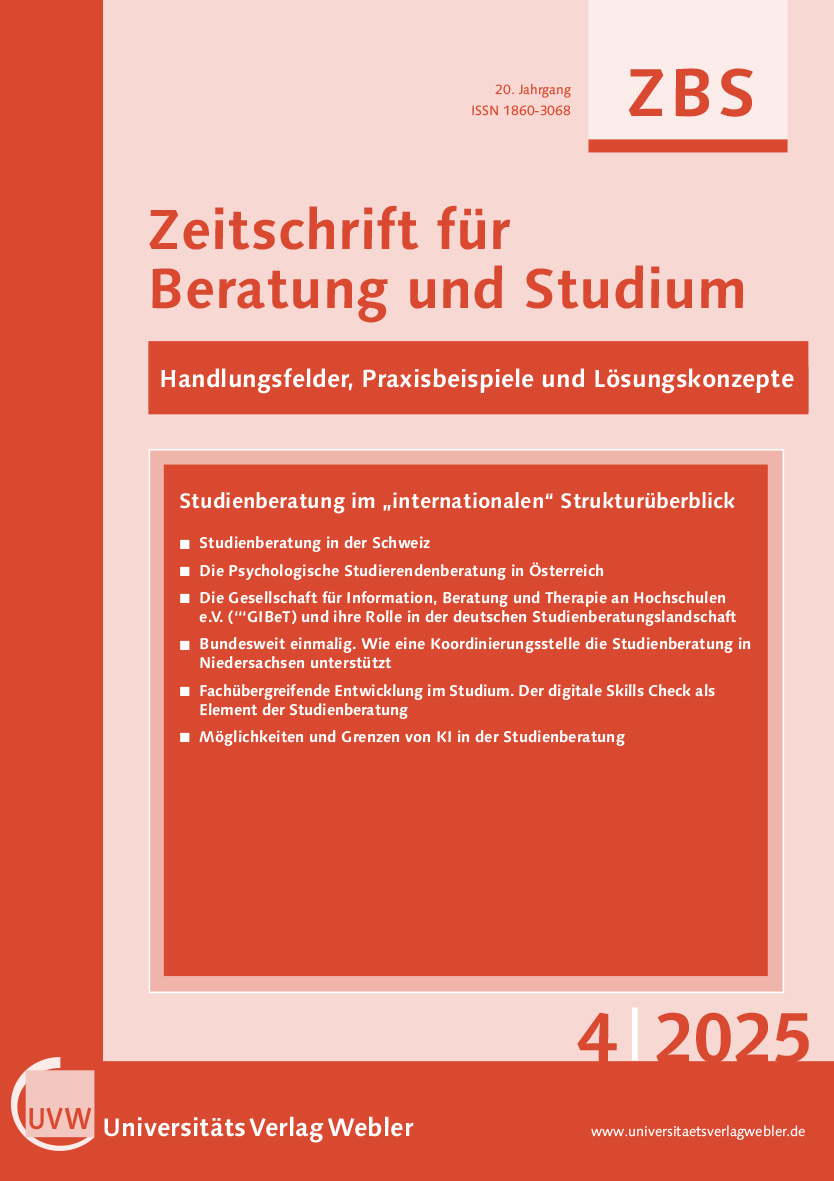 Zeitschrift für Beratung und Studium – Ausgabe 2025|4