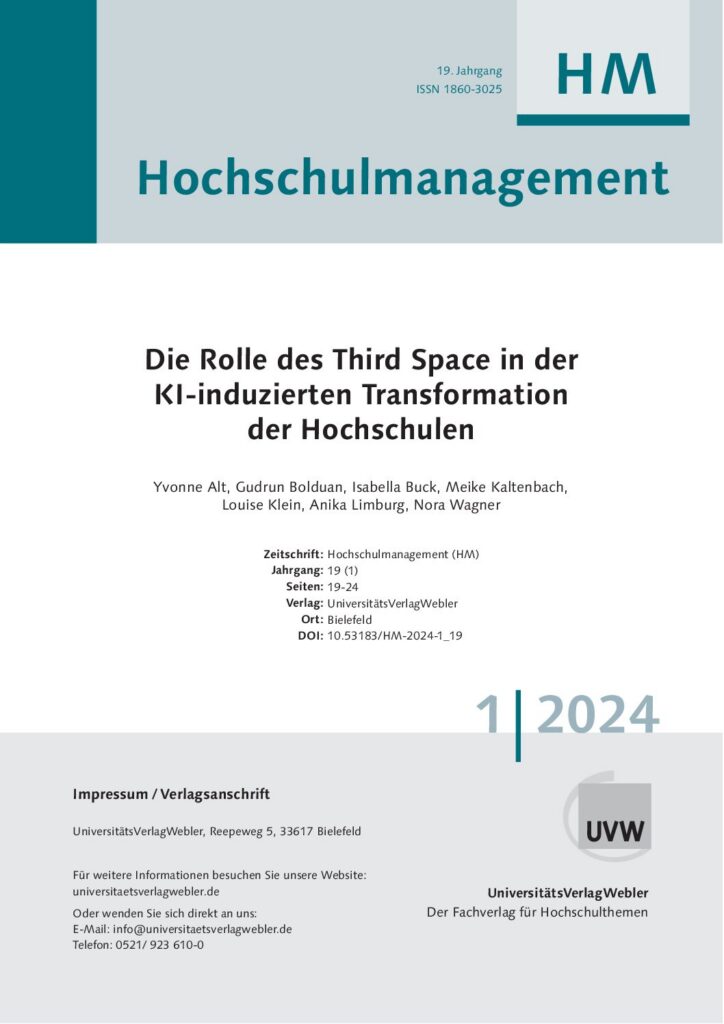 Die Rolle des Third Space in der KI-induzierten Transformation der Hochschulen (ePaper)