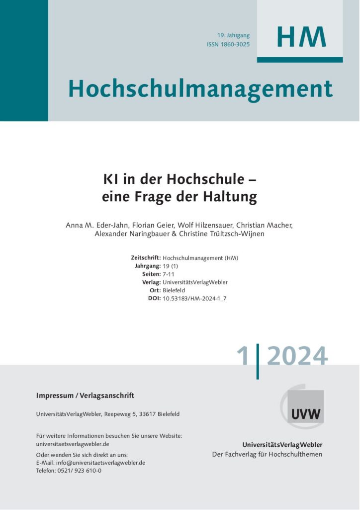 KI in der Hochschule – eine Frage der Haltung (ePaper)