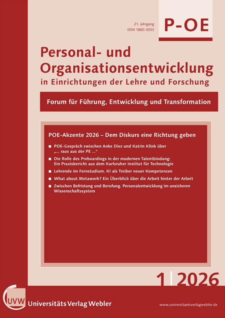 Personal- und Organisationsentwicklung - Ausgabe 2026|1