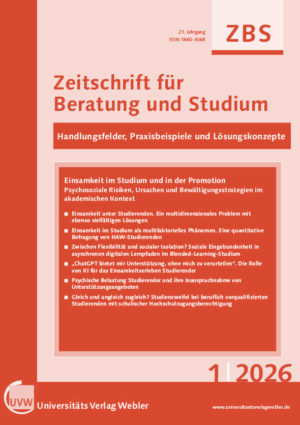 Zeitschrift f&uuml;r Beratung und Studium - Ausgabe 2026|1